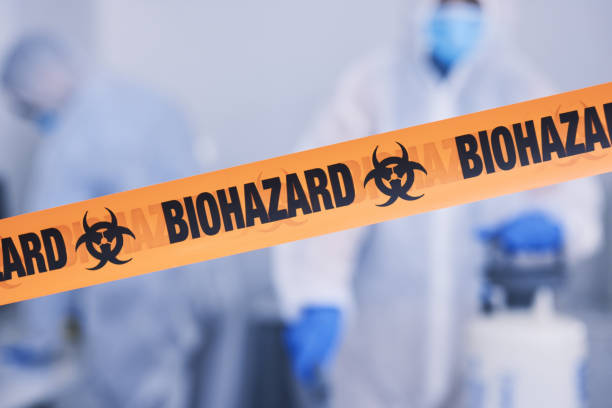 Professional Biohazard Cleanup technician working in Olney, MD